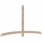 Ekena Millwork Bellingham Smooth Timber Gable Bracket, Douglas Fir, 96"W x 48"H x 1 1/2"D x 3 1/2"F, 12/12 Pitch GBW096X48X0204BEL00SDF - alternate 4